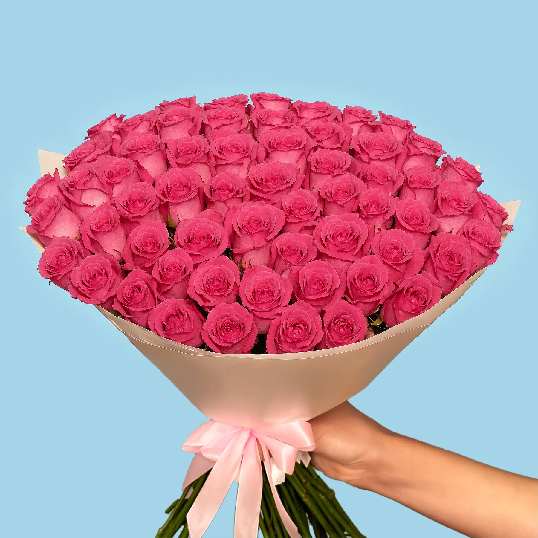 100 Pink Roses - Image 3