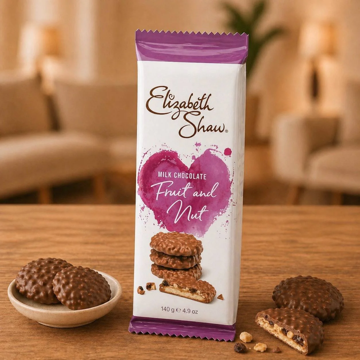 Chocolate Fruit & Nut Flow Wrapped Biscuits