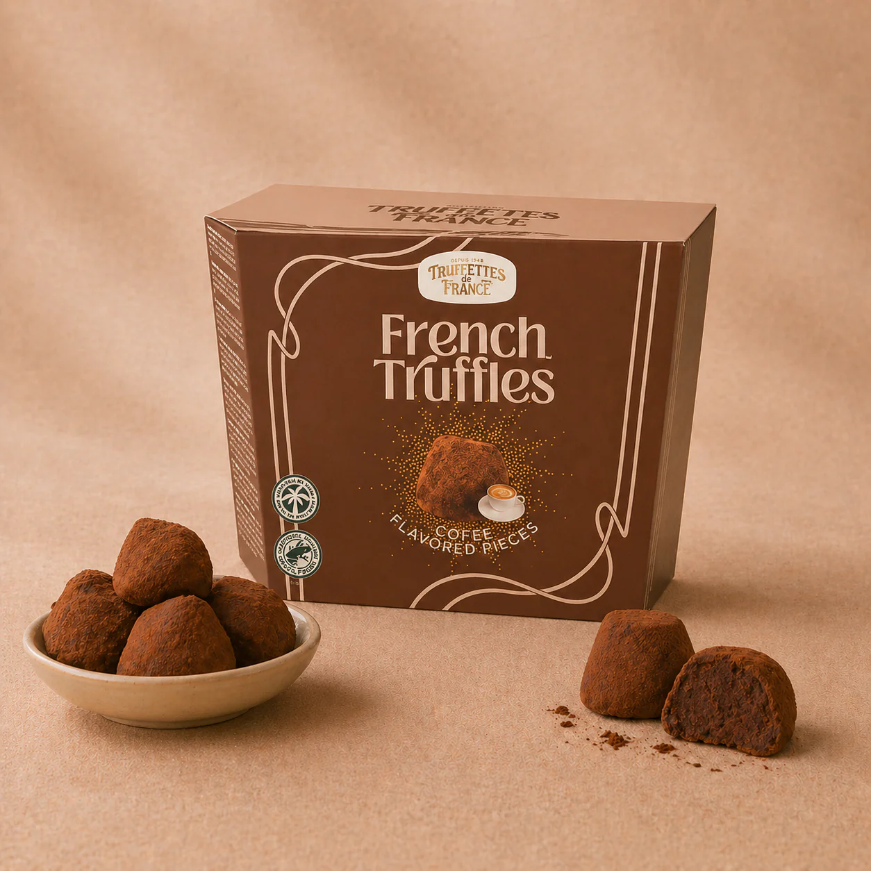 French truffles - Coffee Flavoured Pieces 200g